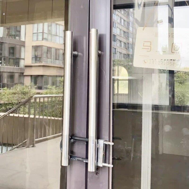 办公室浴室防盗门无框门有框拉门门把手304不锈钢扶手加厚木门