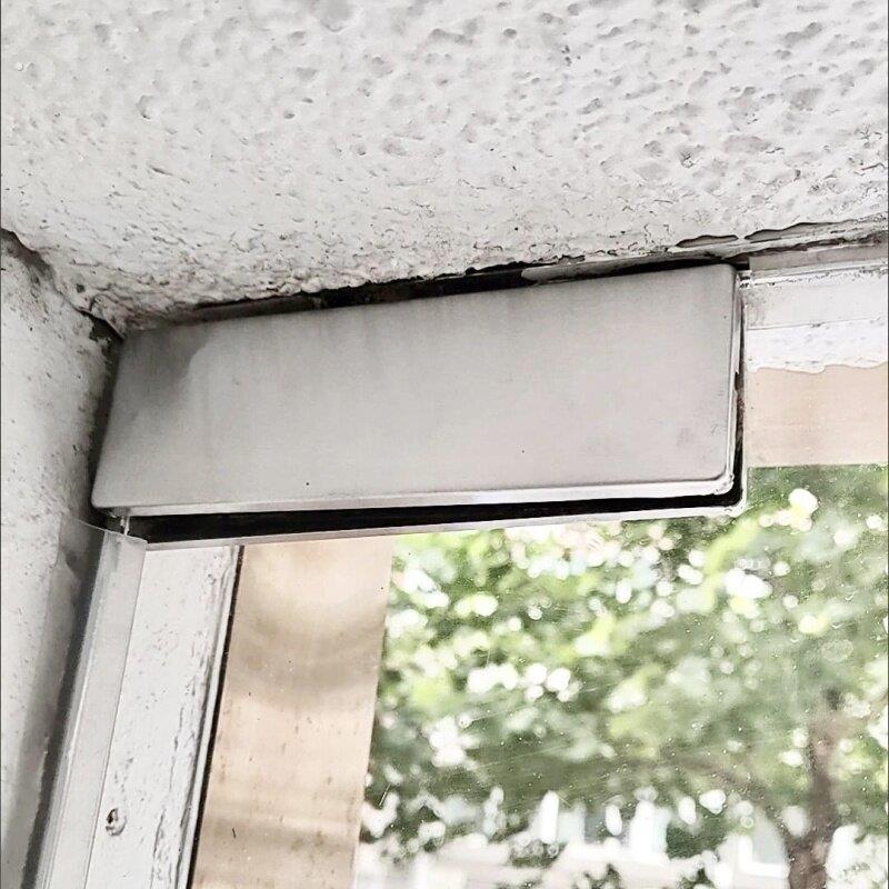 小夹七字通用型地弹簧上夹一字夹上下无框玻璃夹上下夹地弹簧门
