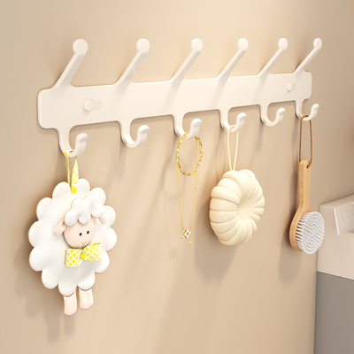 挂衣架壁挂墙上门后挂衣钩强力粘胶承重卫生间免打孔浴室衣服挂钩