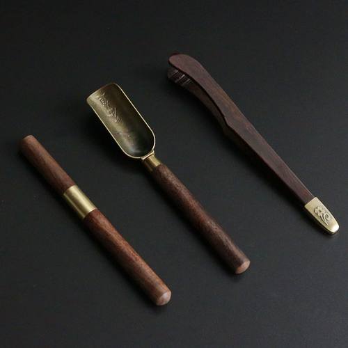 功夫茶具配件茶道六君子套装茶夹茶针茶刀茶勺茶匙家用配件大全