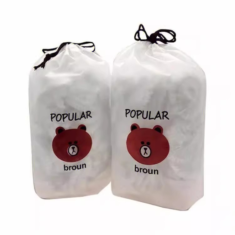 小熊款保鲜膜套食品级一次性保鲜袋加厚家用带松紧式冰箱碗盖套罩