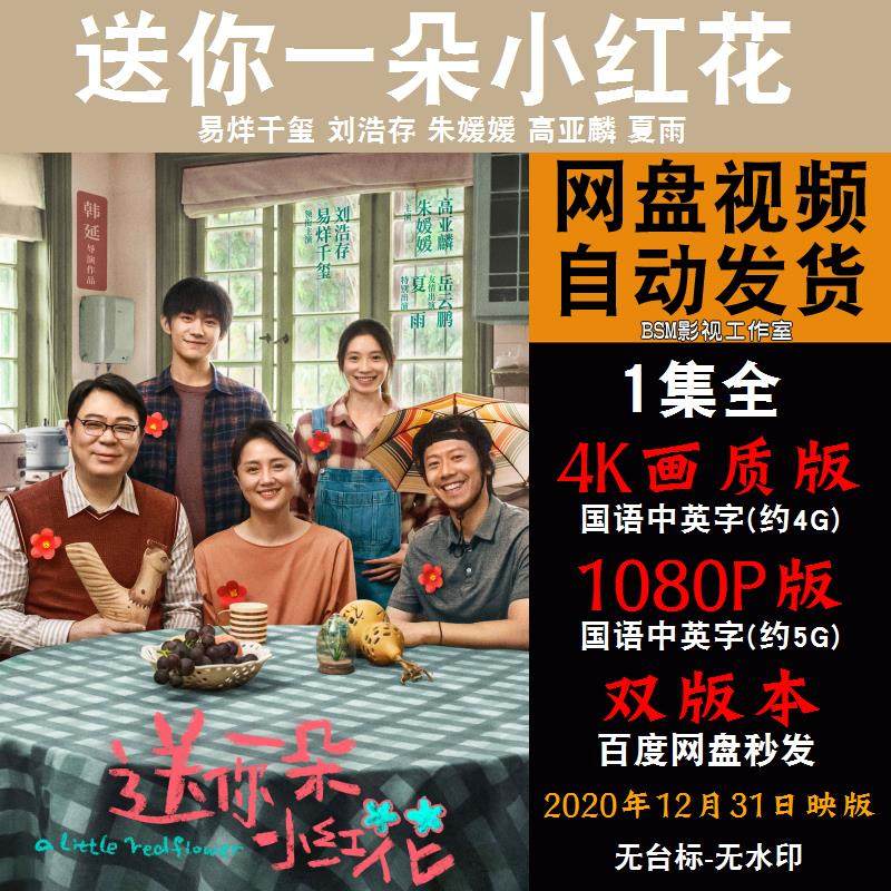 送你一朵小红花 国语电影易烊千玺 4k宣传画1080p影片非装饰画
