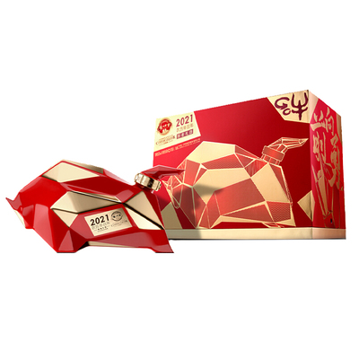 泸州老窖定制酒牛年生肖酒送礼52度1.066L浓香型纯粮酿造白酒收藏