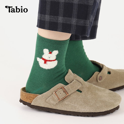 Tabio动物袜子女日系可爱百搭