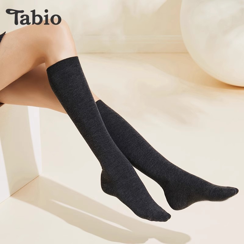 Tabio日本小腿袜女美腿显瘦防滑
