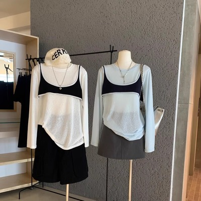 绝美巨好看显瘦休闲chic单穿上衣