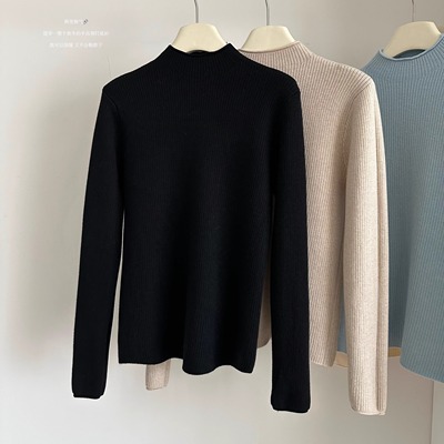 打底衫女冬高级感可外穿针织毛衣