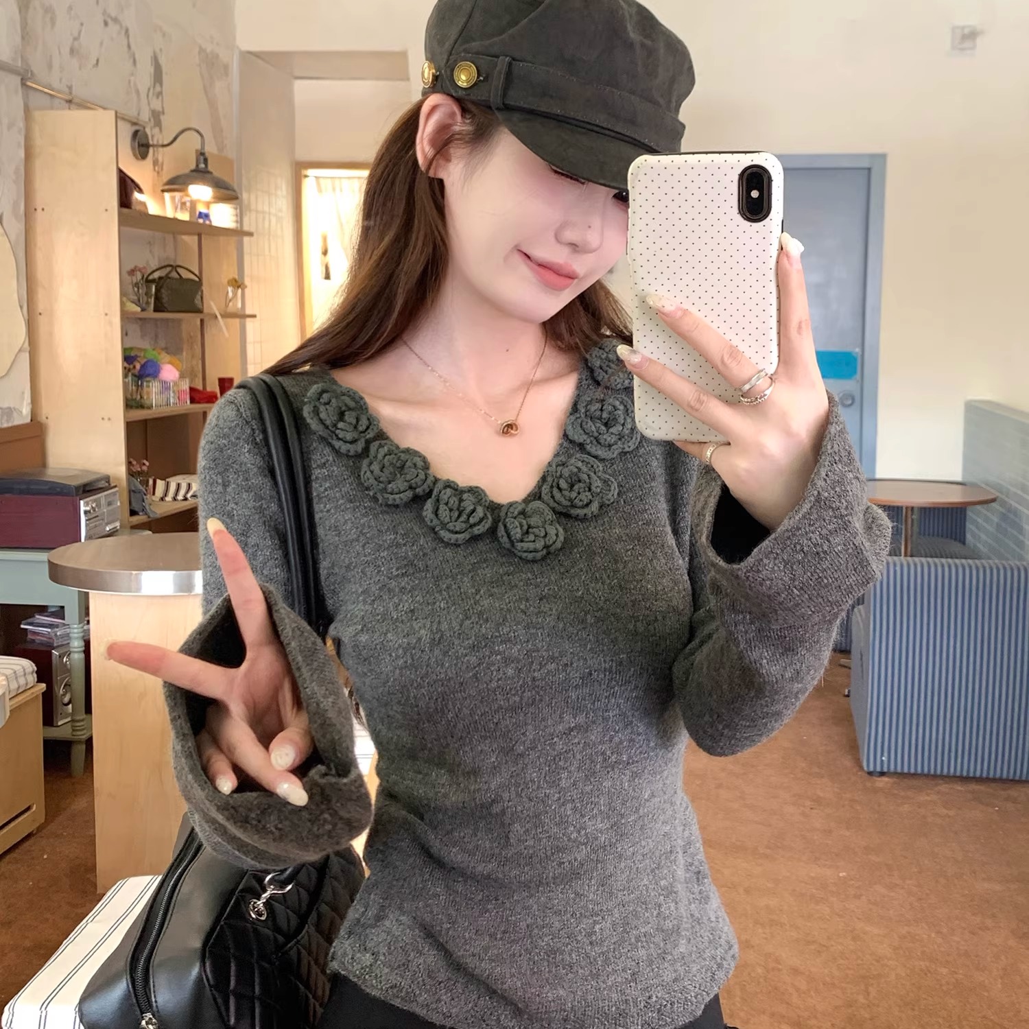 绝美巨好看的小上衣毛衣内搭冬