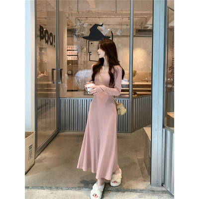 送运费险！方领垂感连衣裙女春季