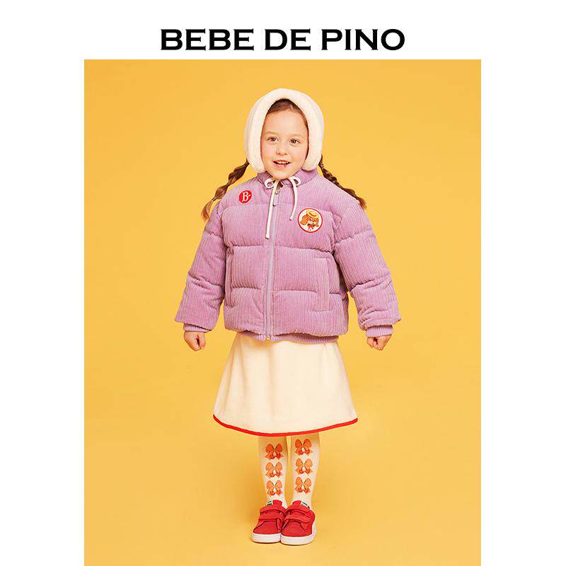BEBEDEPINO女童冬季立领面包服
