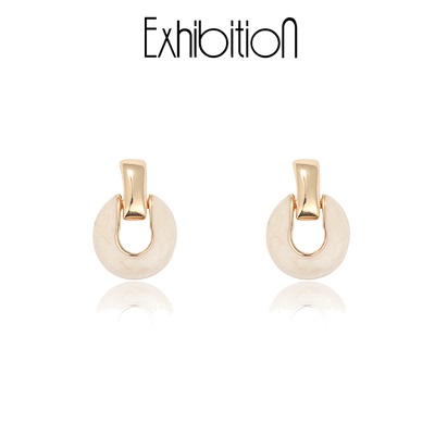 Exhibition/览物馆法式复古耳环女小众设计感高级感轻奢耳饰