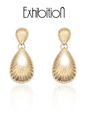 EXHIBITION 览物馆 高级感耳坠冷淡风耳环韩国简约气质耳钉耳饰女