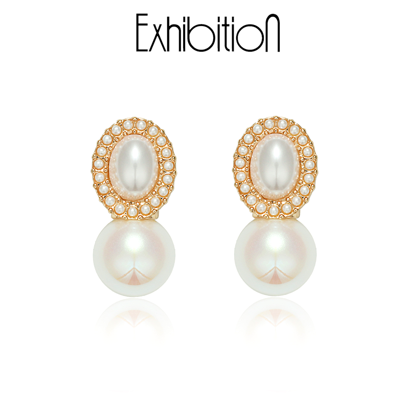 Exhibition/览物馆珍珠耳钉女小众设计高级感耳饰S925纯银耳环,饰品/流行首饰/时尚饰品新,耳钉,淘宝优惠券,粉丝福利购,淘宝优惠卷