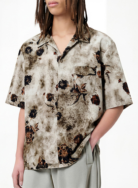 O'1WDC 「街头墨客」水墨国风短袖衬衫