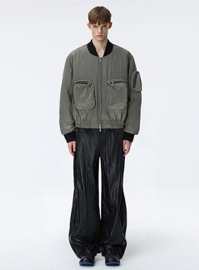 O'1WDC 「独行者编码」白鸭绒多口袋工装夹克