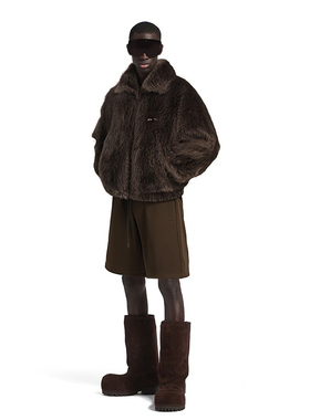 O'1WDC 「荒野贵族」美拉德宽松轻奢长毛皮草夹克