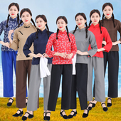 民国风农村平民百姓阿宝演出服古装 小二民国管家车夫陕北农民服装