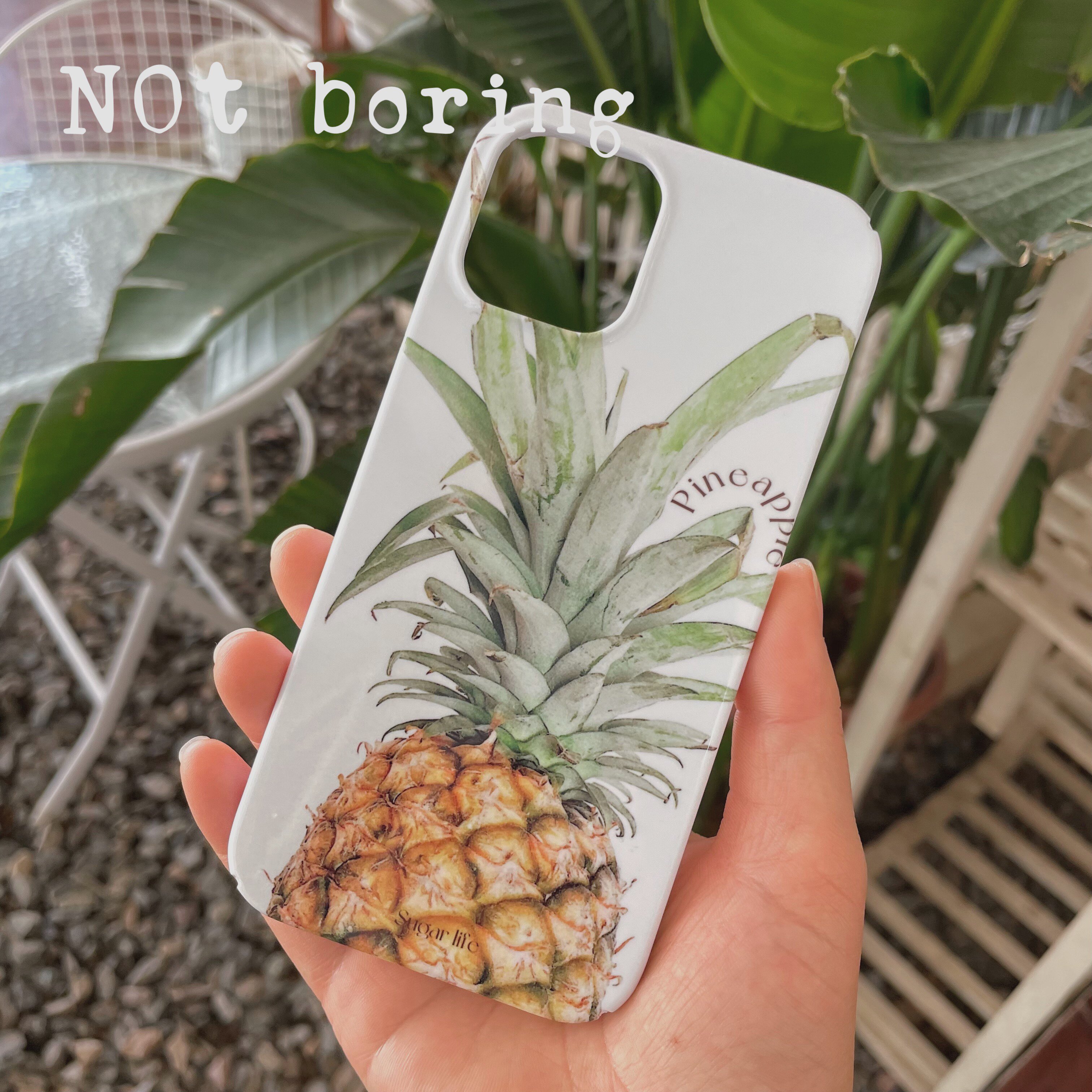 不许无趣 原创凤梨适用iphone15promax苹果14pro菲林全包手机壳