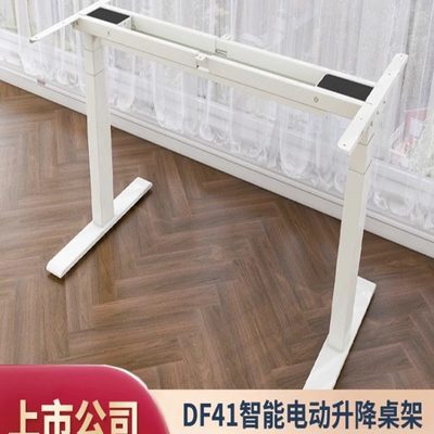 DF41双电机电动升降桌架桌腿升降桌居家办公电脑桌学习桌实木书桌