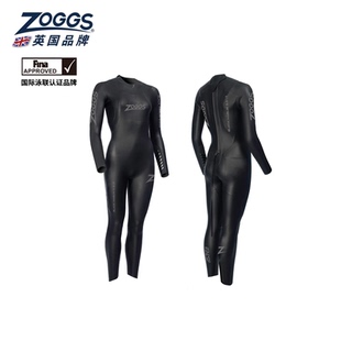 英国ZOGGS女士专业公开水域防寒铁三长袖 Tri 连体泳衣Marlin