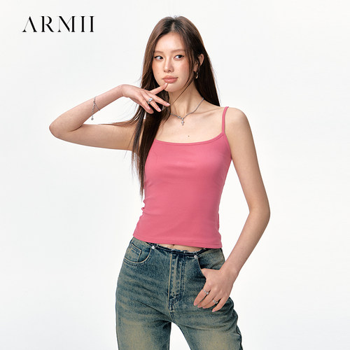 ARMII辣妹一字吊带背心女夏新款内搭打底修身显瘦外穿上衣