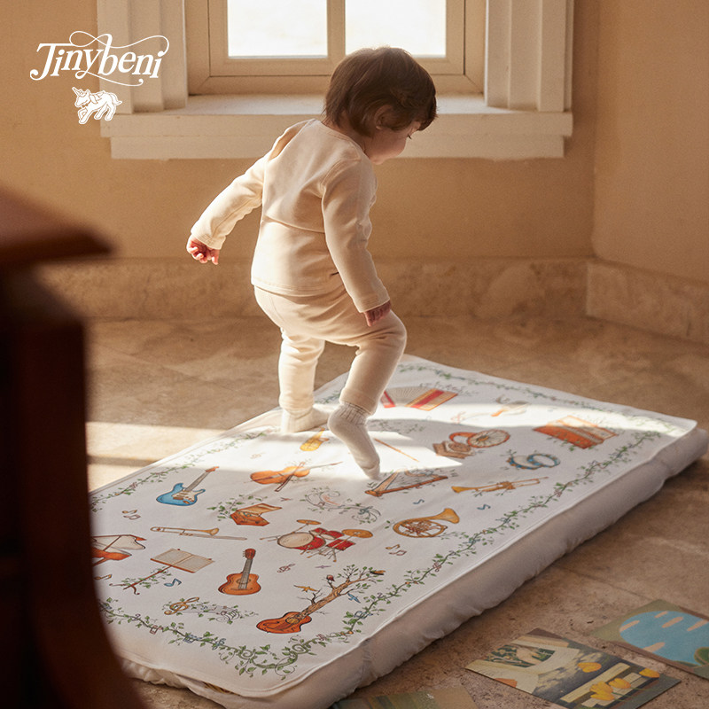 tinybeni儿童婴儿防水透气床垫保护垫隔尿垫纯棉宝宝尺寸尿布湿