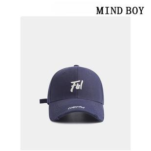 街头休闲百搭潮牌鸭舌帽 破洞硬顶棒球帽子女时尚 韩版 新款