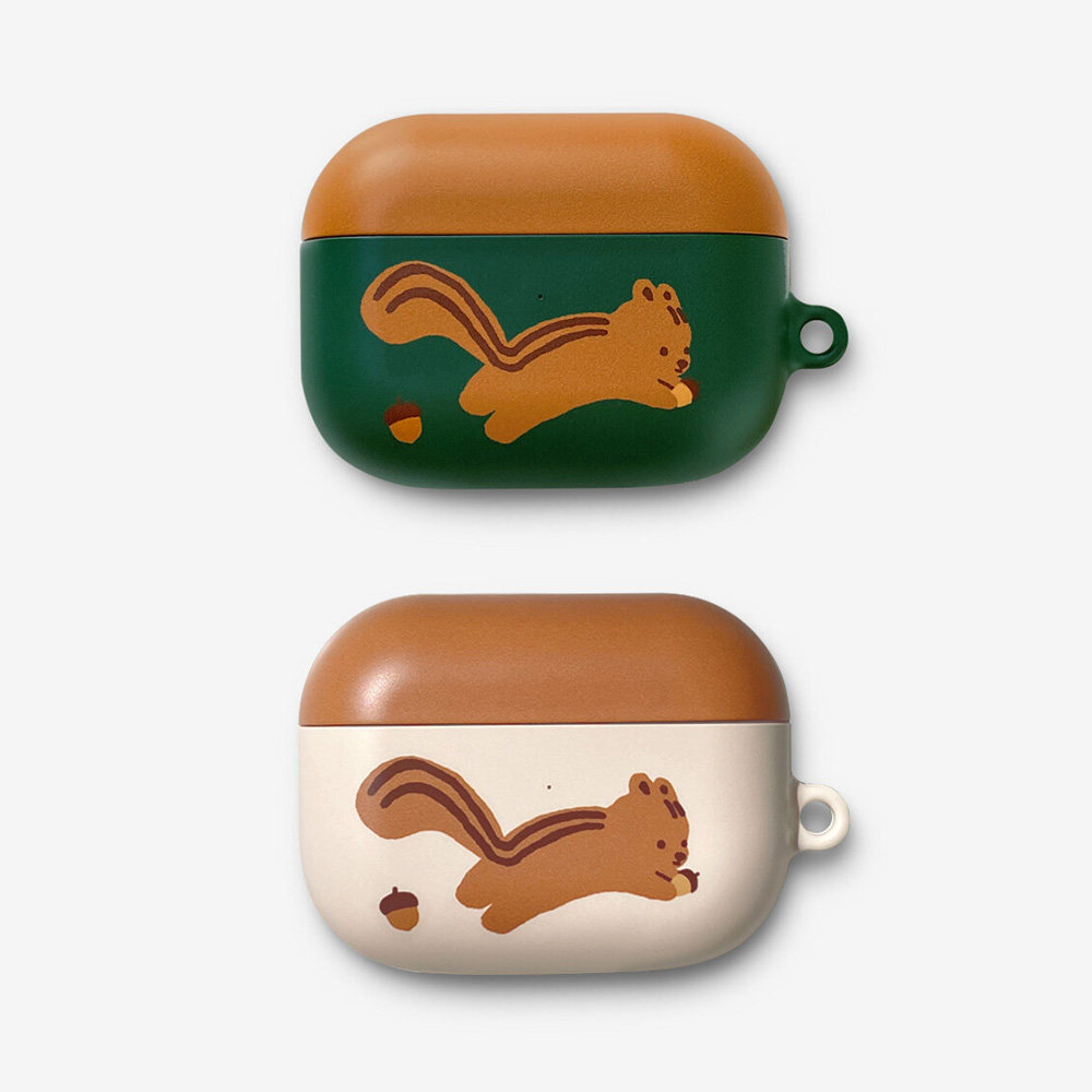 millandmoi可爱松鼠卡通AirPods Pro3保护套硅菲林防摔耳机壳现货韩国小众创意AirPods 4代苹果耳