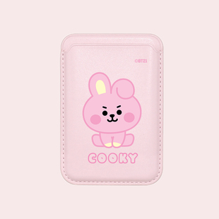 BT21防弹少年团磁吸卡套卡包适用苹果15华为小米插卡槽门禁卡直刷