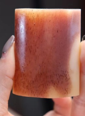 天然骆驼骨平安无事牌素牌原料