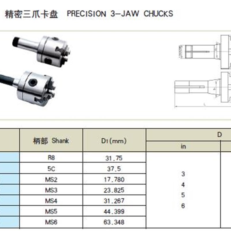 莫氏卡盘接盘MW5-QCC160三欧三爪自定心I卡盘K11160精密三爪卡盘