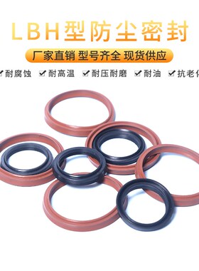 液压防尘圈LBH40/45/48/50/53/55/56/60/63/65/67氟胶气缸防尘圈