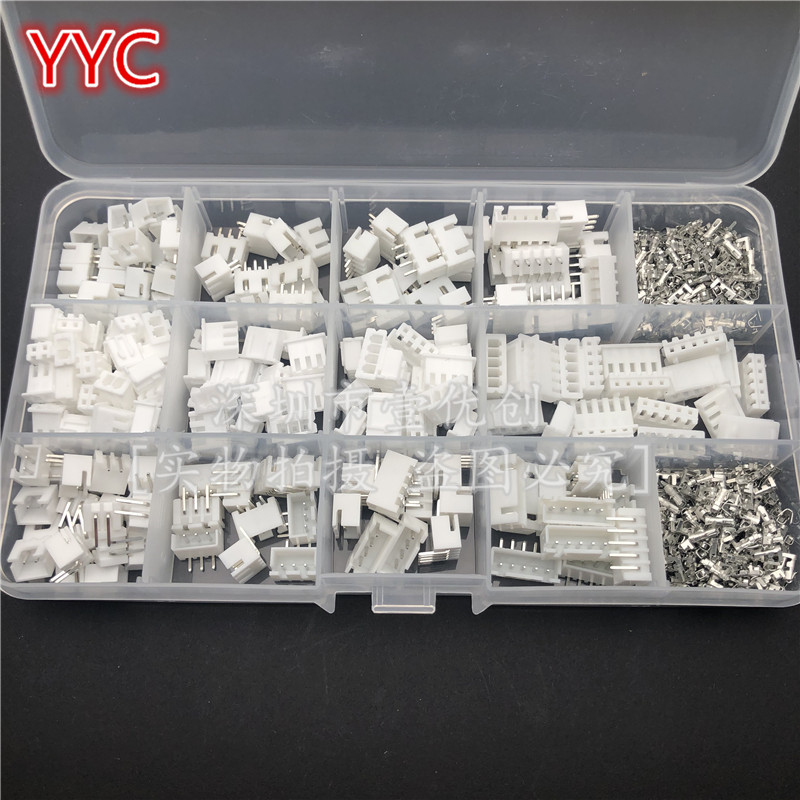 XH2.54 2p3p4p5直针弯针2.z54mm间距端子套件外壳针座JST.连接器J