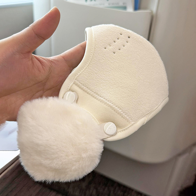 保暖口罩耳罩一体高颜值女防风防寒骑行护耳保暖加绒冬可拆卸面罩