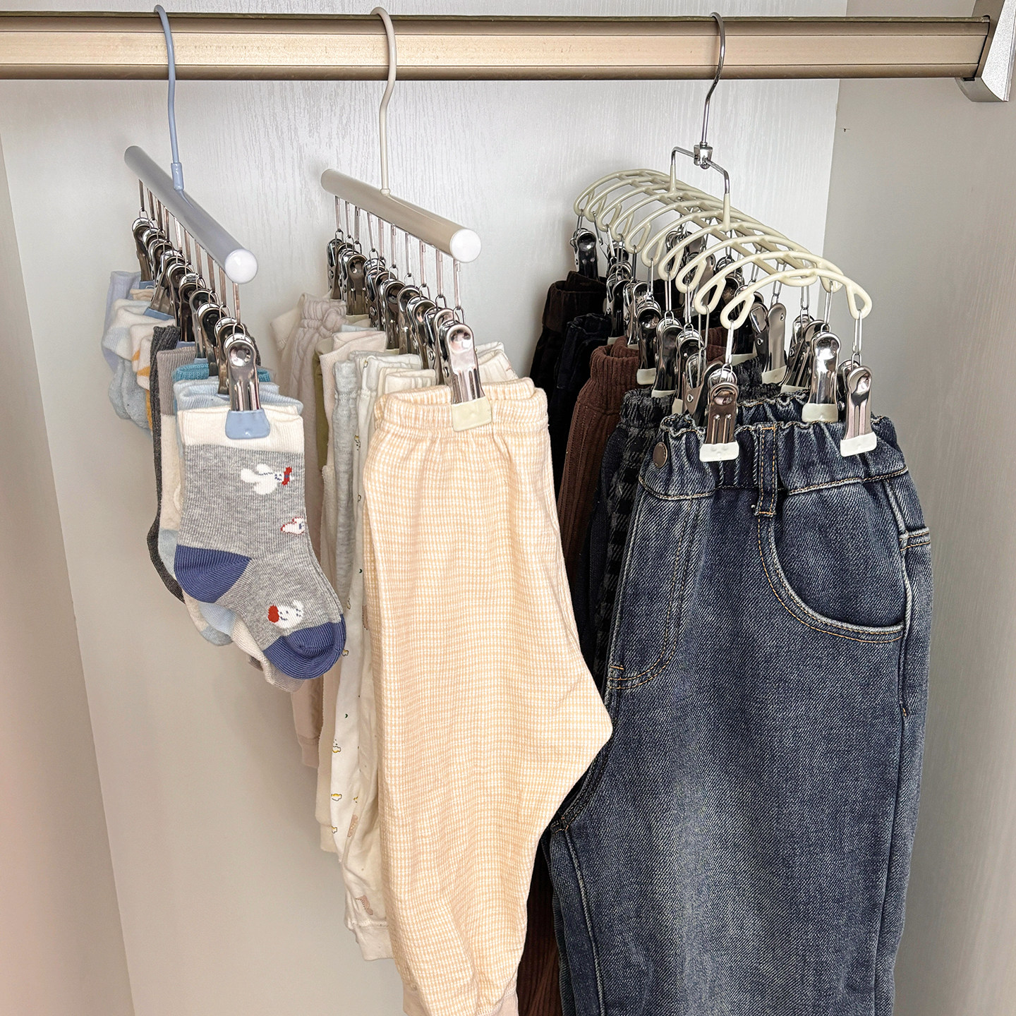 挂裤子专用衣架裤架裤夹家用多夹子晾晒架收纳神器卧室加厚省空间,收纳整理,多夹子晾衣架,淘宝优惠券,粉丝福利购,淘宝优惠卷