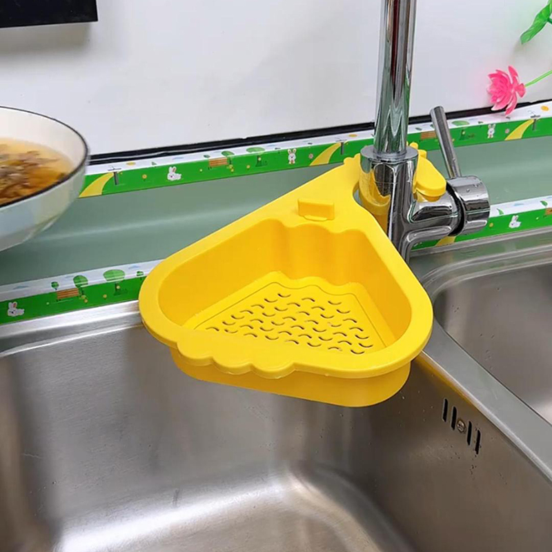 可挂式沥水篮厨房水槽沥水挂篮食物残渣分离过滤挂水龙头置物架