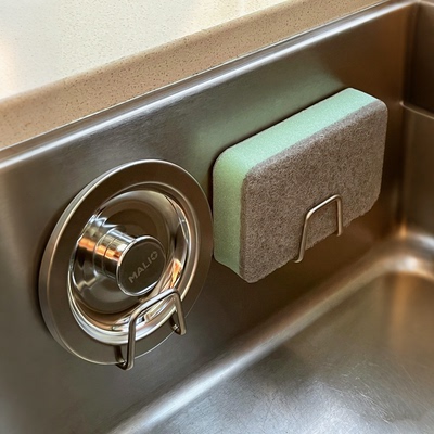 不锈钢海绵置物架免打孔