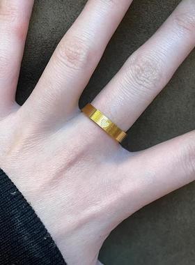 日本MUMI官方轻奢法国18K金简单经典520心钟戒指小众设计不褪