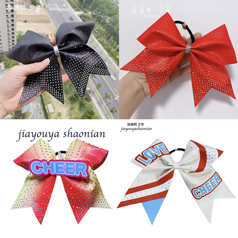 头饰健美操道具蝴蝶结亮晶晶竞技