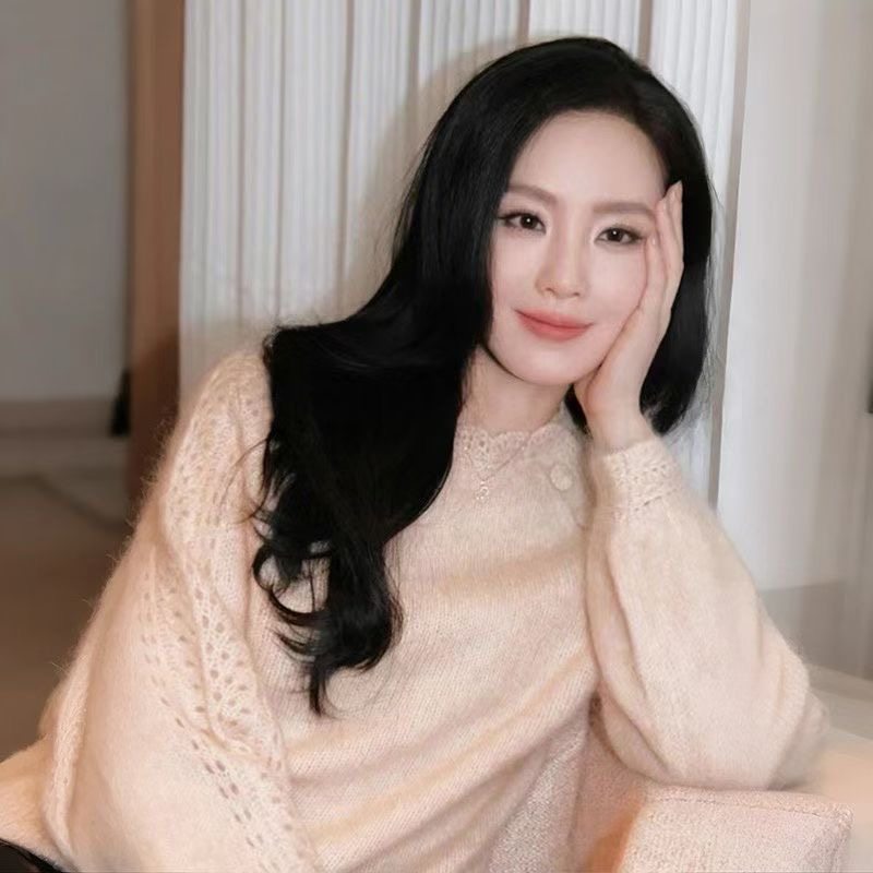 福利 买手店sez@ne 早秋粉色斜襟纽扣羊毛马海毛针织套头衫复古,女装/女士精品,毛针织衫,淘宝优惠券,粉丝福利购,淘宝优惠卷