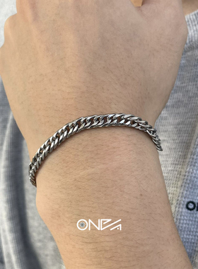 ONEPART八切面超闪喜平手链