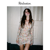 连衣裙长袖 碎花真丝短款 A字裙25年新 RealisationPar The Serena