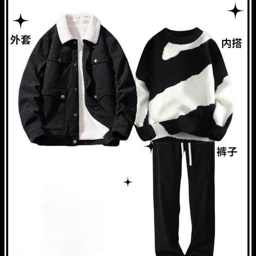 灯芯绒外套男款秋冬季宽松休闲