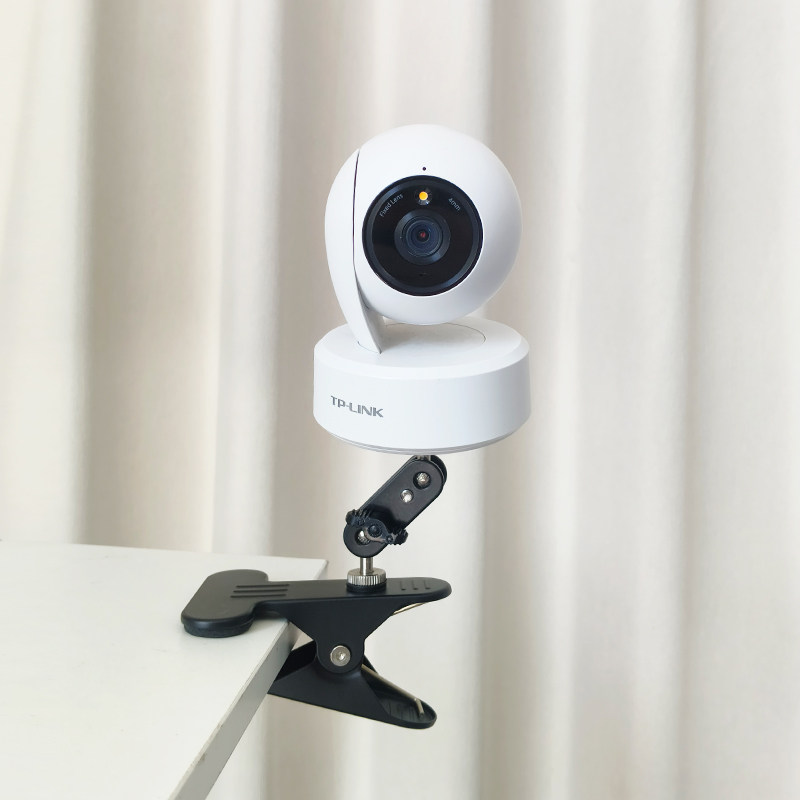 免打孔监控摄像头支架夹式通用万向调节适用小米萤石乔安乐橙器材图片