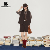 Bobbybecky美式 复古精纺羊毛五分裤 复古精纺羊毛马甲经典 美式