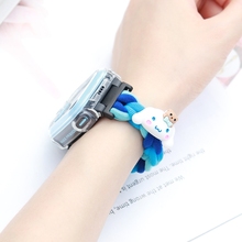 适用小天才电话手表表带弹力编织Z6/Z10卡通公仔Z7/Q3/D5手绳Z8多巴胺儿童Z9腕带尼龙Z5/Z1/Y05/Q2A配件