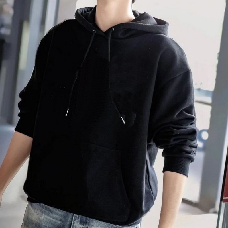 时尚连帽字母宽松卫衣男女情侣款明星同款宽松显瘦纯棉套头上衣03