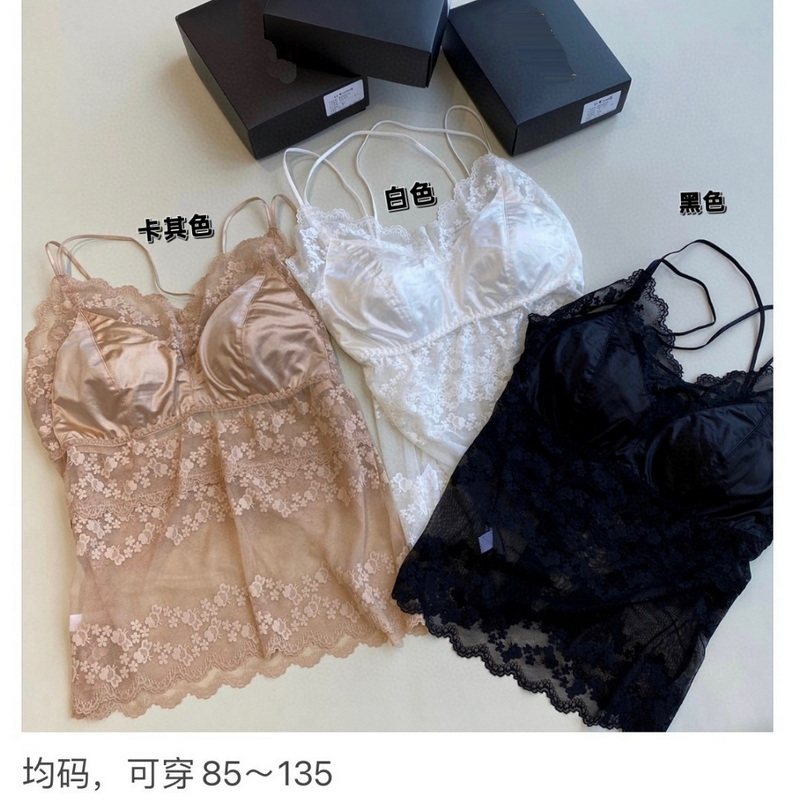 乳胶蕾丝性感美背简约吊带背心女