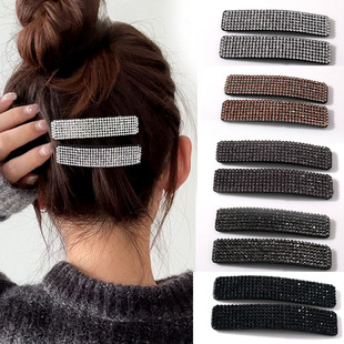 高级感发夹气质水钻夹子头饰少女侧边刘海夹发卡边夹时尚大号bb夹