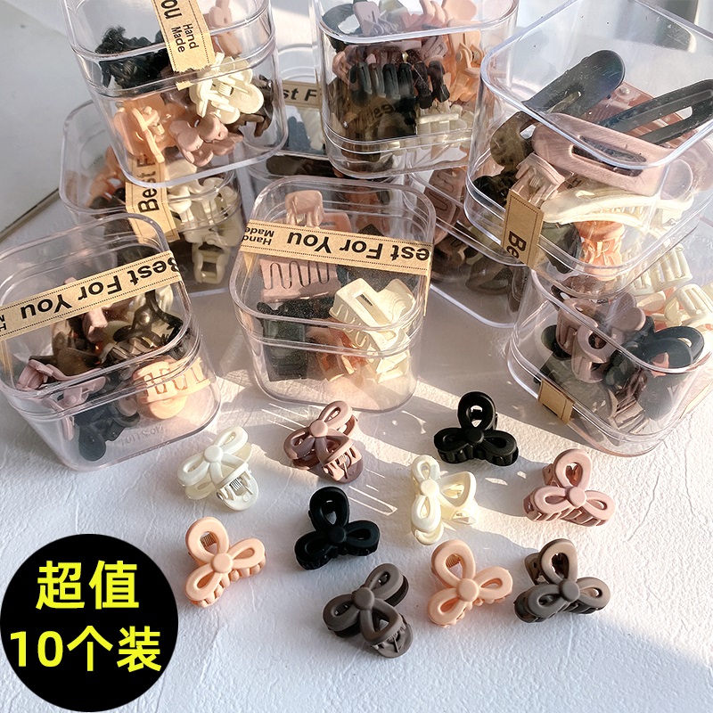 小抓夹前额奶咖色刘海碎发夹公主头编发发卡头饰侧边小号夹子发饰